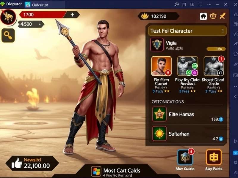 Elite Saffron Gladiator character customization options
